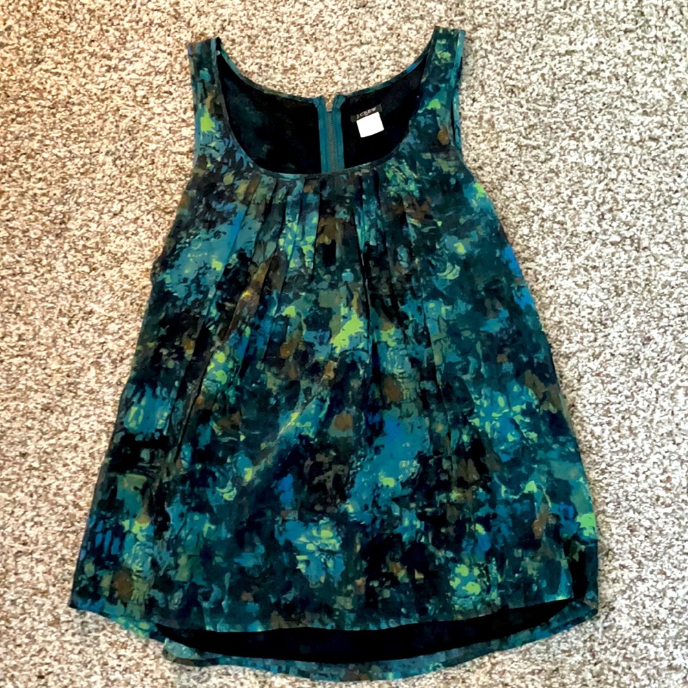 J. Crew sleeveless silk blouse